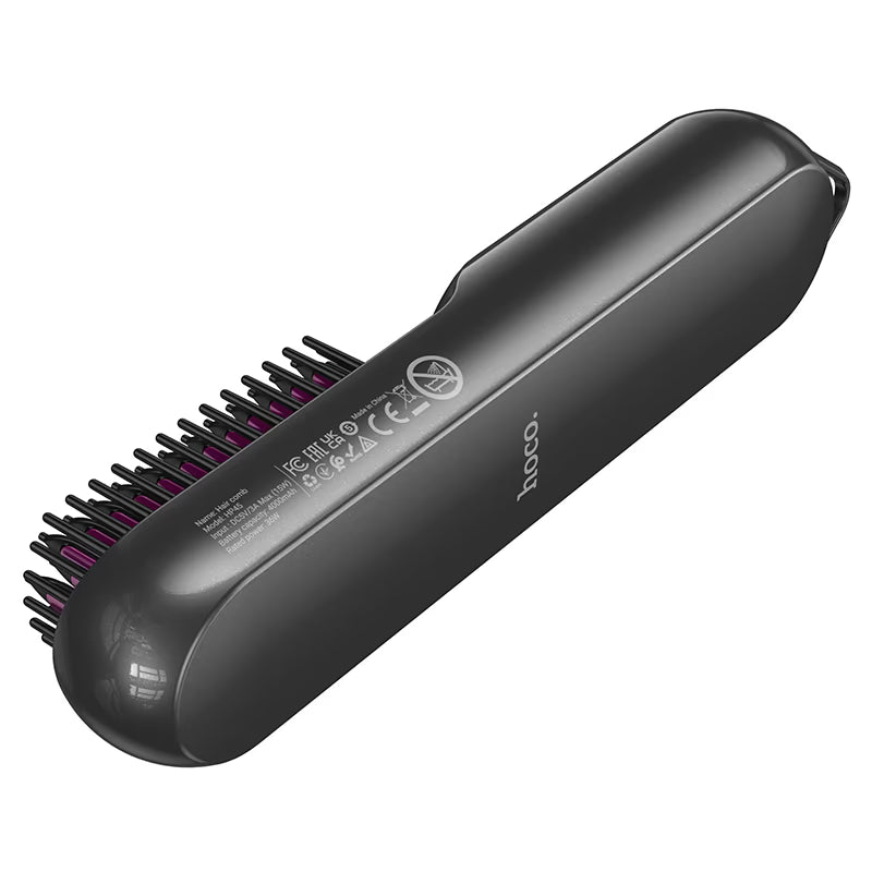 HOCO HP45 Cordless Electric Hair Straightening Comb – 3 Heat Settings