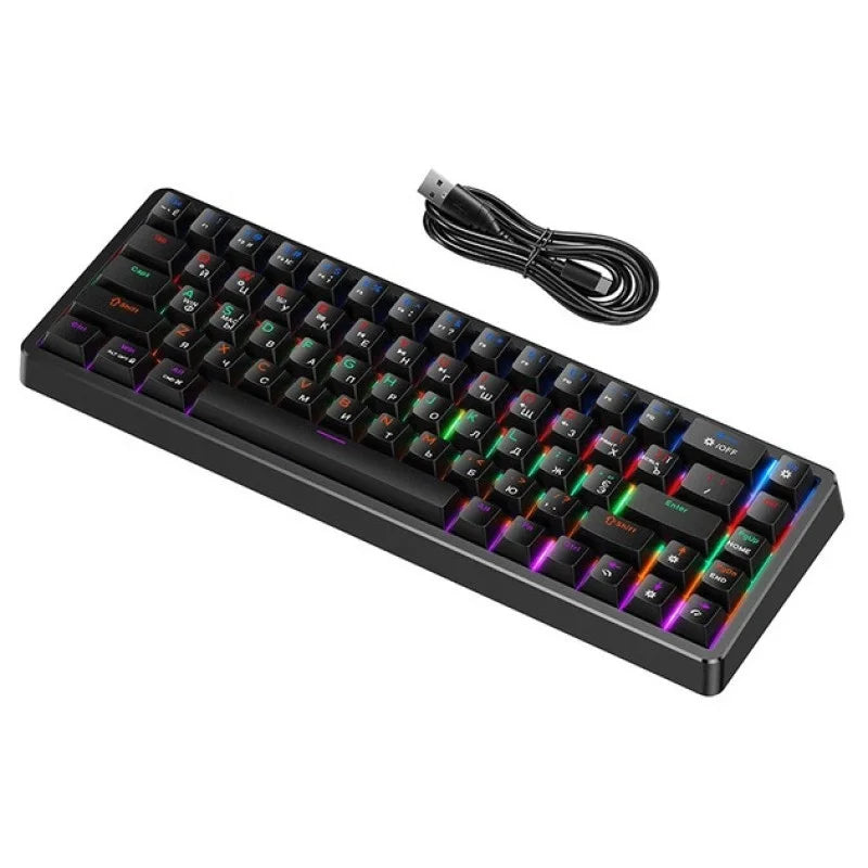 HOCO GM703 Rico Mechanical Gaming Keyboard - English Version RGB Backlit