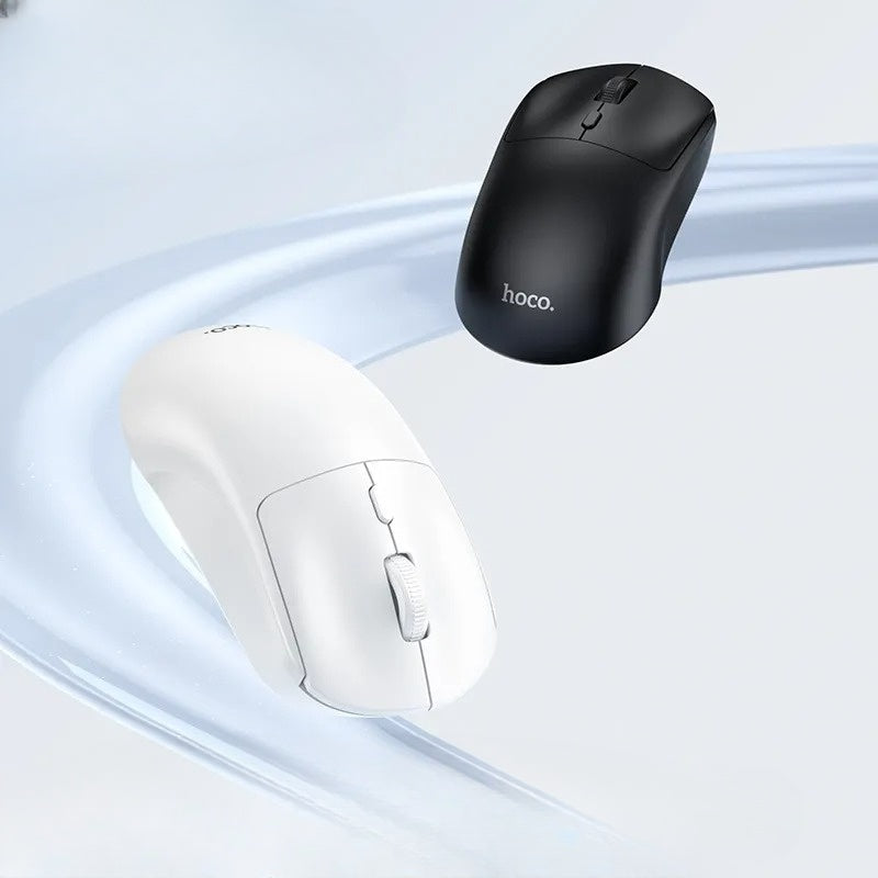 HOCO GM42 Platino Wireless Silent Mouse Black White hocopk.com