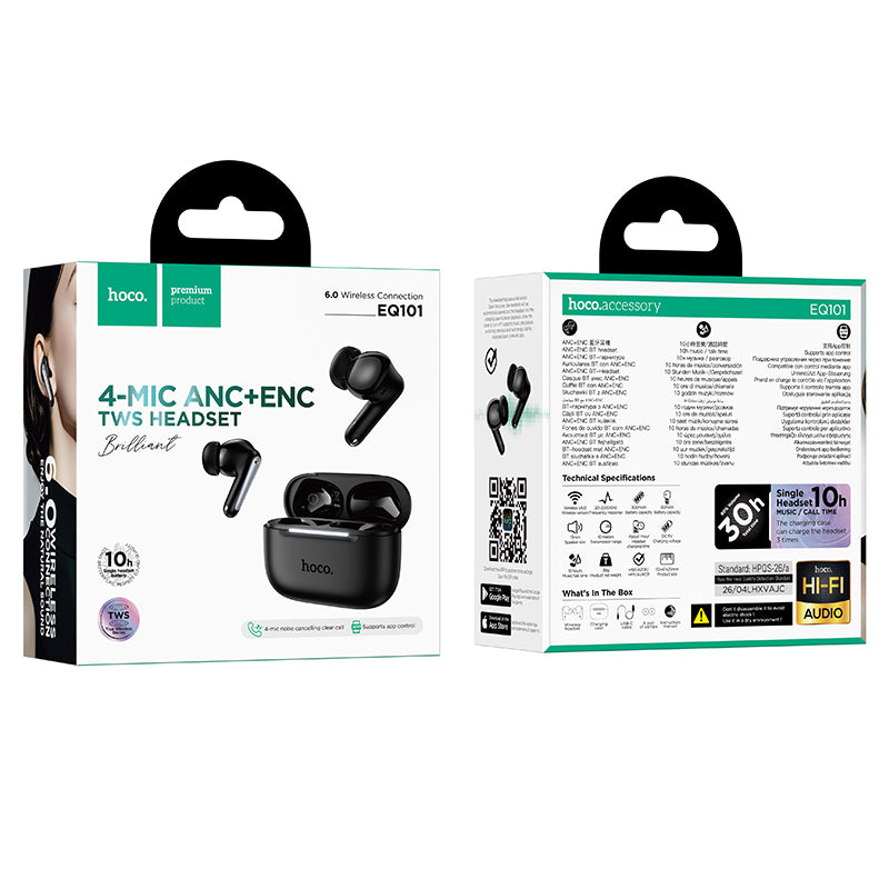 HOCO EQ101 Extreme ANC+ENC Wireless Earbuds – product image 10, HOCO Pakistan