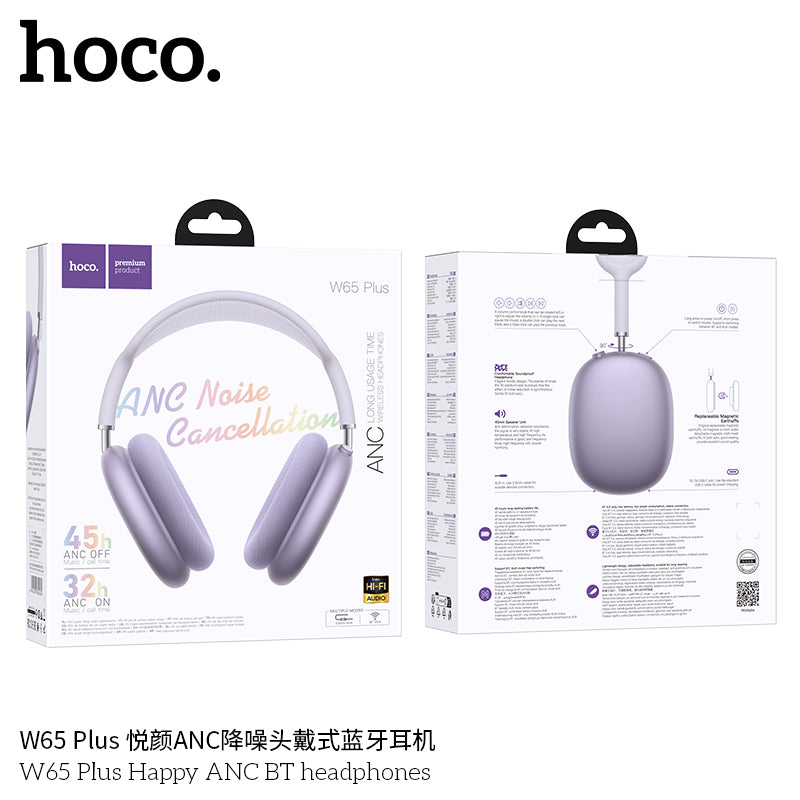 HOCO W65 Plus ANC Wireless Headphones – Bluetooth 5.4 Star
