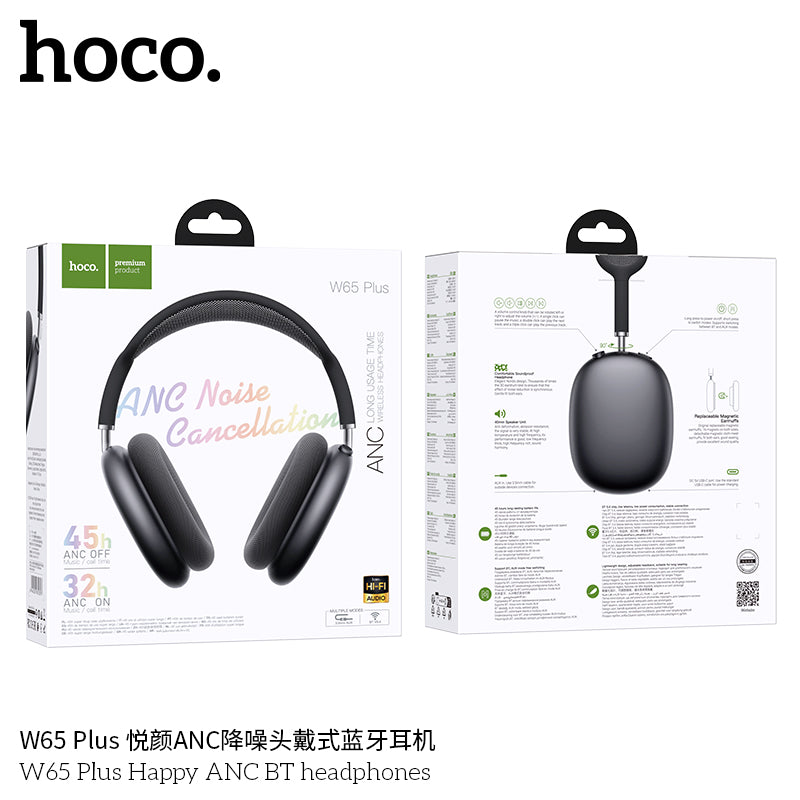 HOCO W65 Plus ANC Wireless Headphones – Bluetooth 5.4 Star