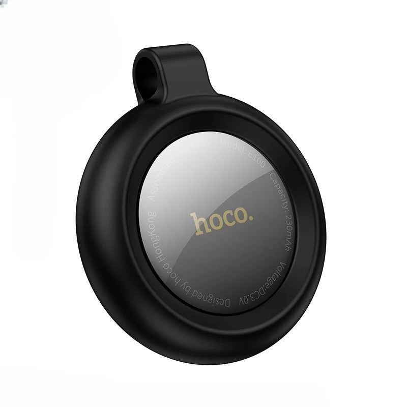 Black circular device with 'hoco.' branding on a white background