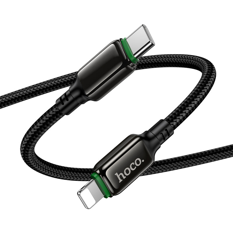 HOCO X127 Exceed USB-C to Lightning 30W Cable – 1m Black