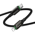 HOCO X127 Exceed USB-C to Lightning 30W Cable – 1m Black