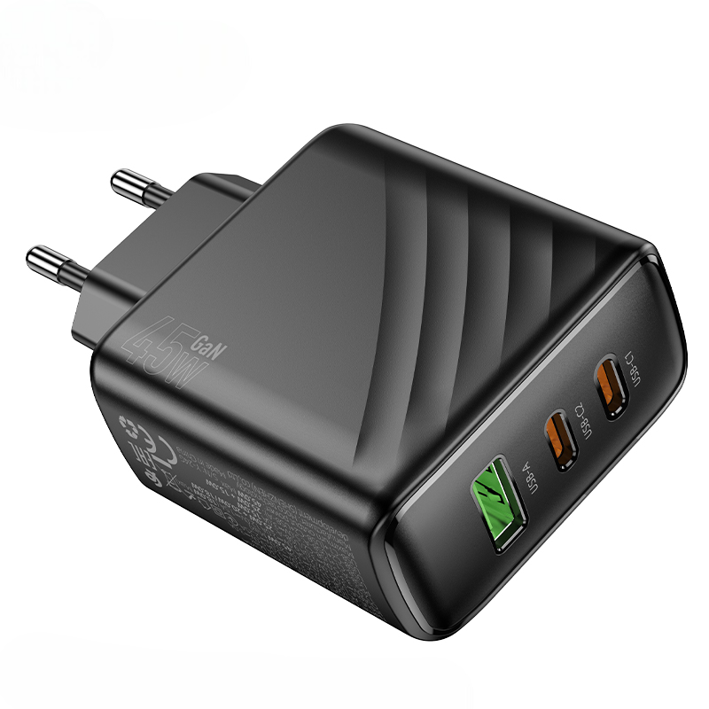 HOCO CS26A Article 3-Port PD Fast Charger EU Plug Price Pakistan