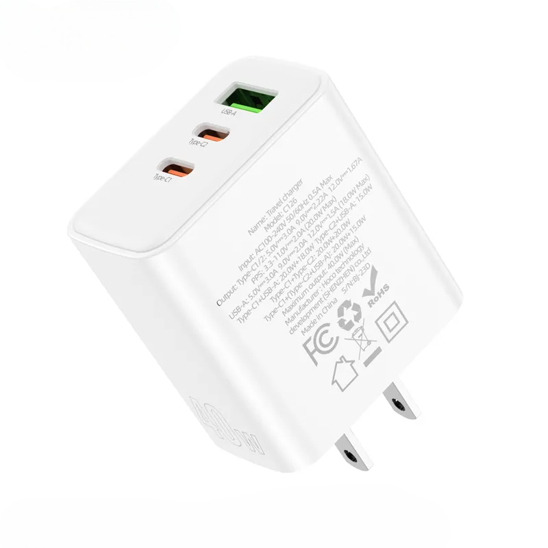 HOCO C126 Pure Power 40W Fast Charger iPhone Samsung Pakistan
