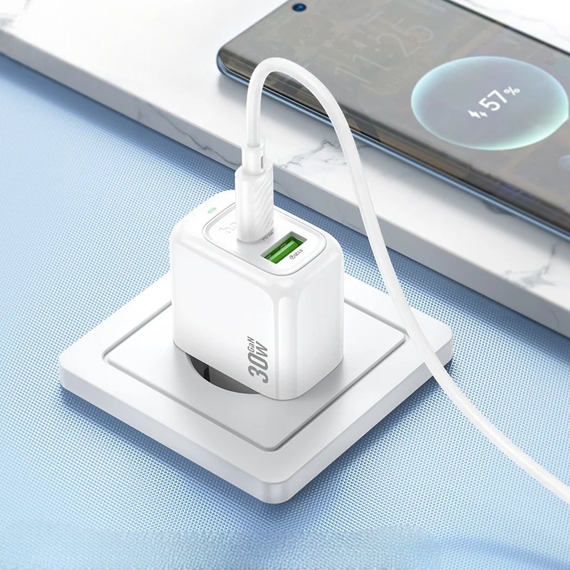 HOCO CS55A Type-C PD 30W USB-A QC3.0 Fast Charger hocopk.com
