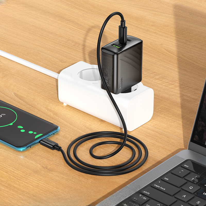 HOCO CS26A Article 3-Port PD Fast Charger EU Plug Price Pakistan