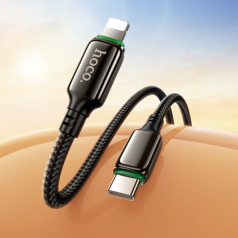 HOCO X127 Exceed USB-C to Lightning 30W Cable – 1m Black