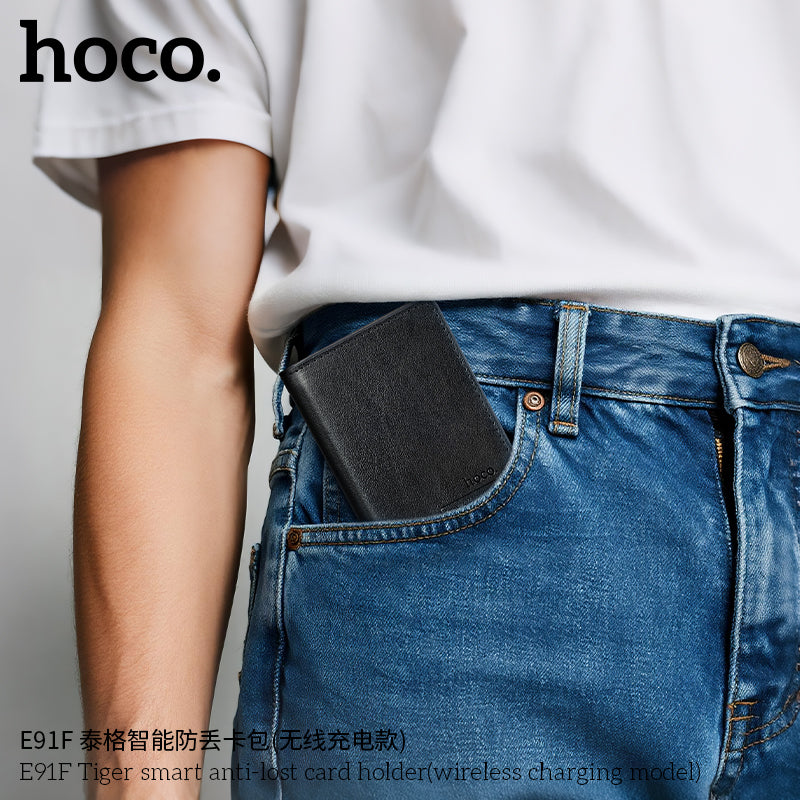 HOCO E91F Wallet Tracker – Apple Find My & Wireless Charging