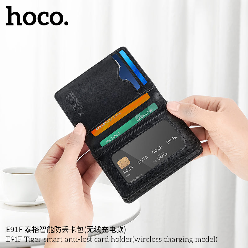 HOCO E91F Wallet Tracker – Apple Find My & Wireless Charging