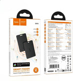 Hoco smart finder packaging with front and back views on a white background