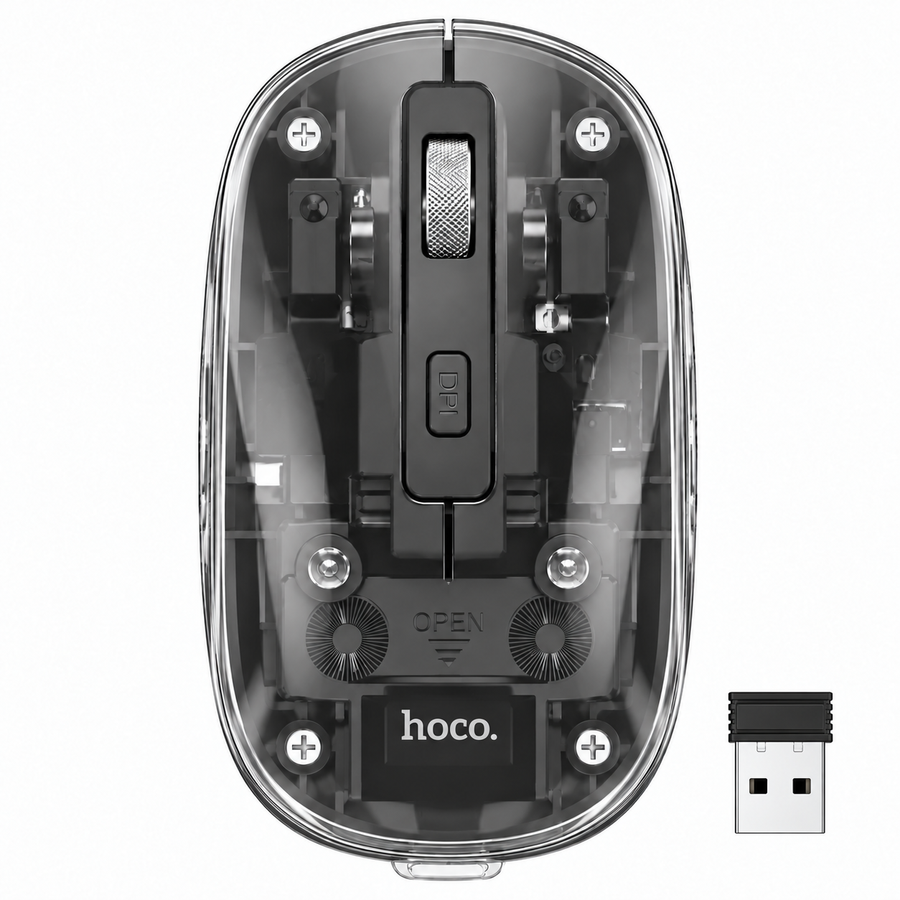 HOCO GM29 Transparent Wireless Mouse