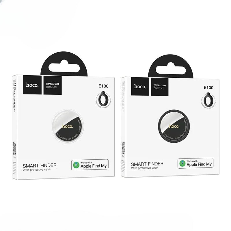 Two hoco brand smart finder packaging boxes on a white background
