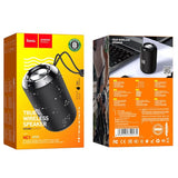 Hoco True Wireless Speaker packaging with front and back views on a white background