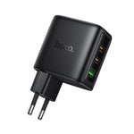 HOCO N79 65W GaN Fast Charger with TFT Display – Black