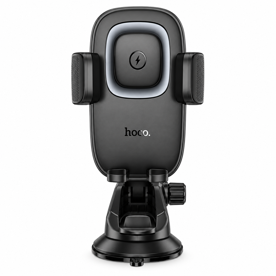 HOCO HW32 Crown 15W Wireless Car Charger & Dashboard Phone Holder