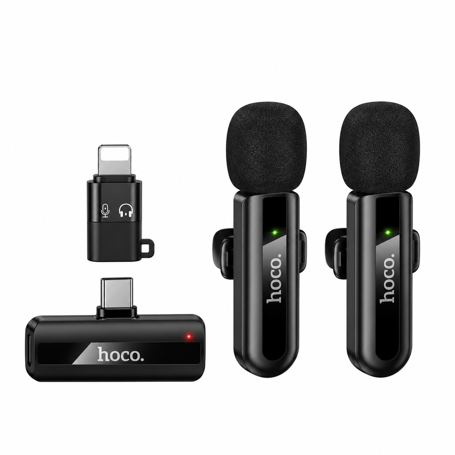 HOCO L20A Dual Wireless Lavalier Microphone