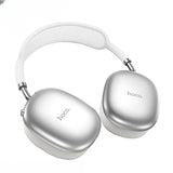 Silver headphones with 'hoco.' branding on a white background