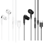 HOCO M101 Pro Earphones Type-C Wired (White)