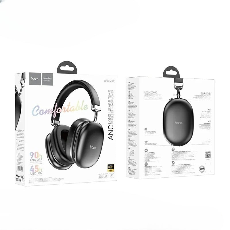 Hoco headphones with packaging on a white background