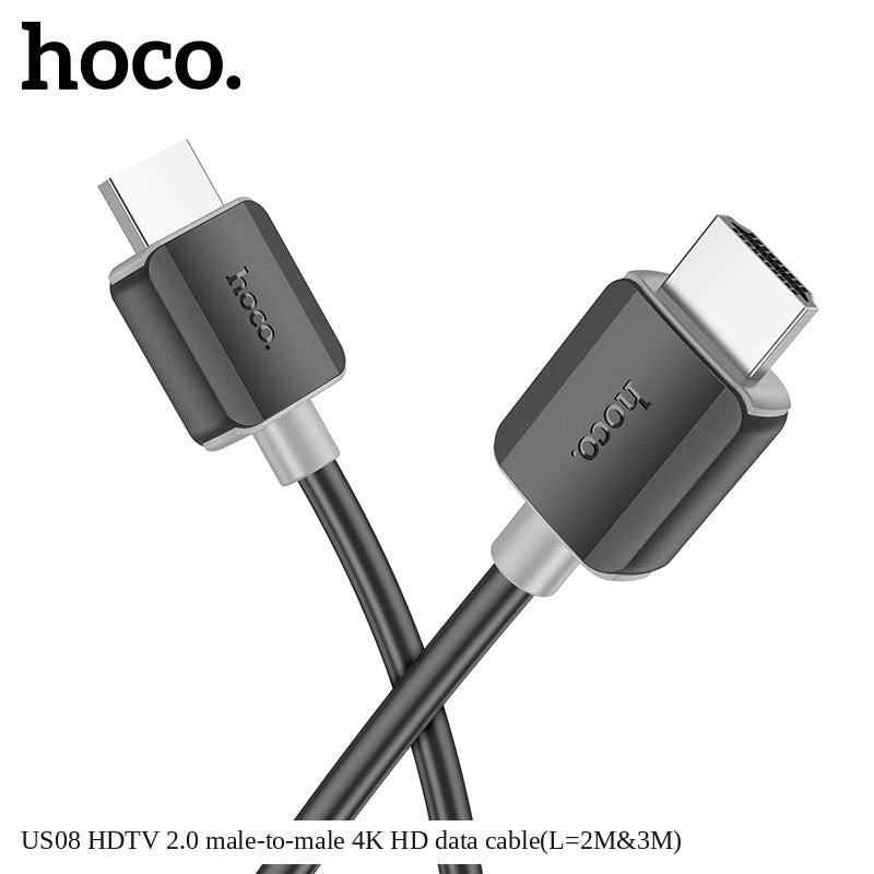 HOCO US08 HDMI Cable – 4K 60Hz, HDMI 2.0, 18Gbps
