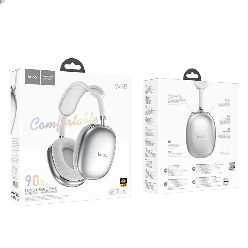 Hoco W55 headphones packaging on a white background