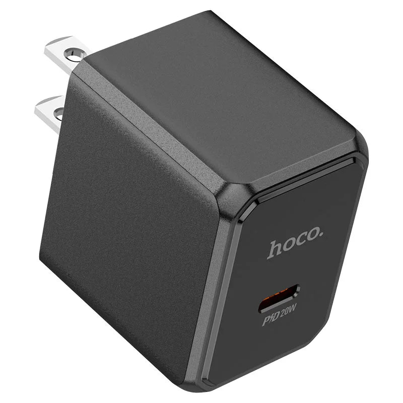 HOCO CS13 Ocean PD20W Single Type-C Wall Charger Black Pakistan