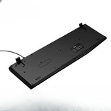 Black keyboard base on a white background