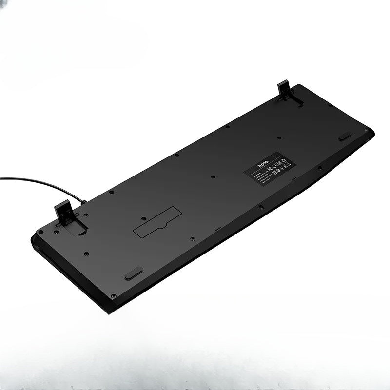 Black keyboard base on a white background