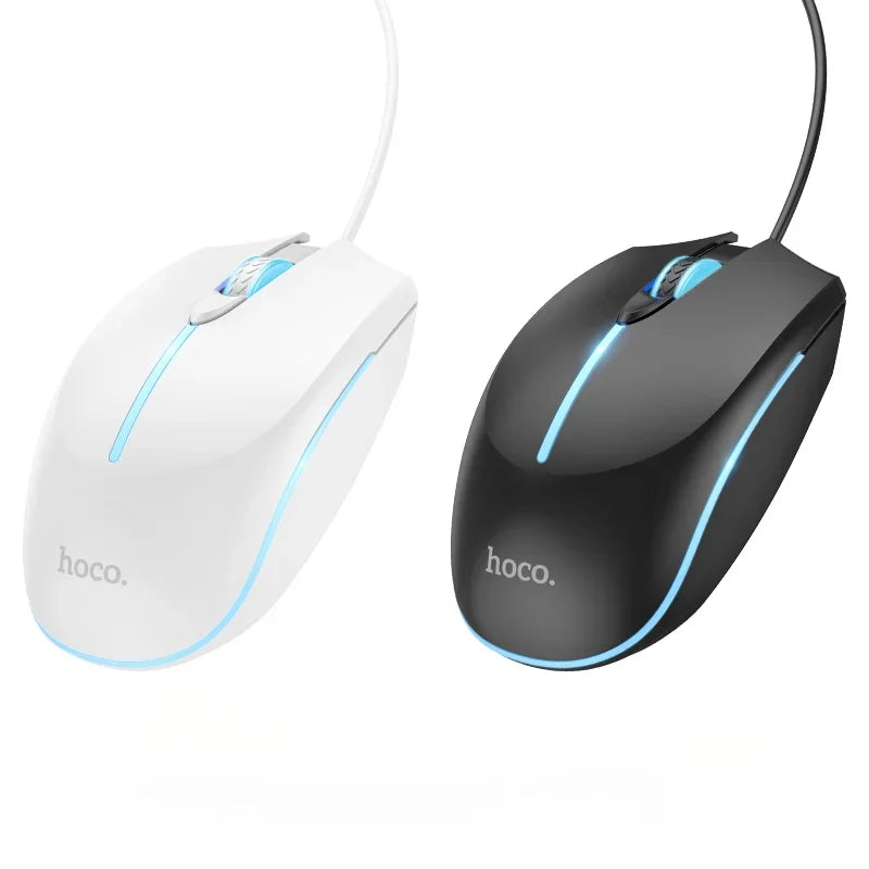 HOCO GM37 Wonderful Wired Gaming Mouse – RGB, 800/1200/1600/2400 DPI, 4 Button