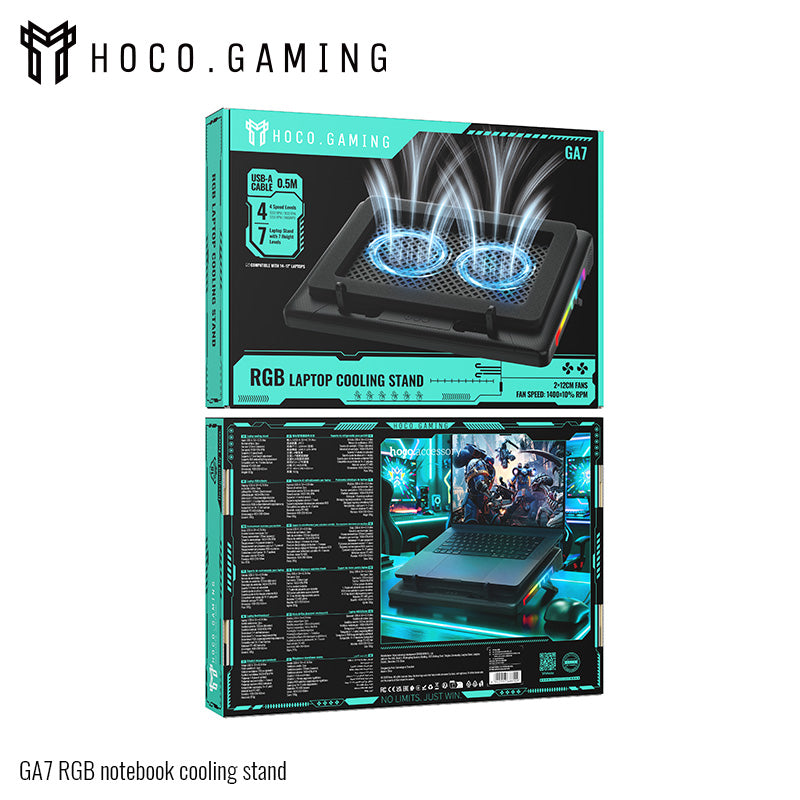 hoco. GA7 RGB laptop cooling stand — image 8