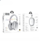 White headphones with packaging on a white background