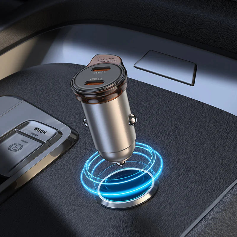 HOCO NZ16B 25W 20W Dual Type-C Car Charger hocopk.com