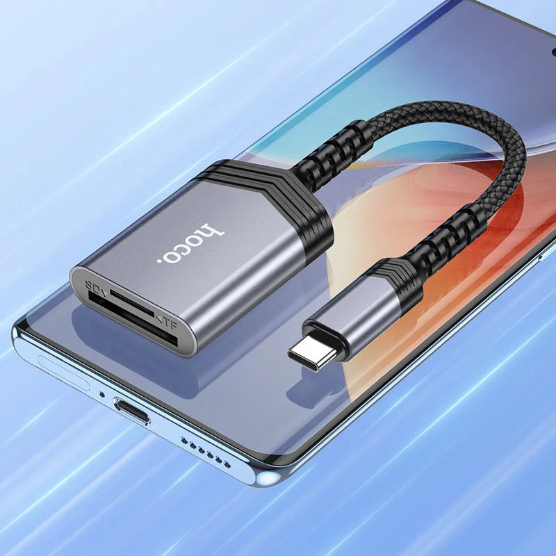 HOCO UA25 SD MicroSD Dual Slot Card Reader hocopk.com